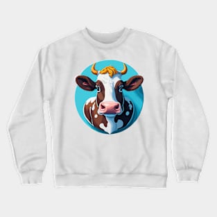 Cow Portrait Crewneck Sweatshirt